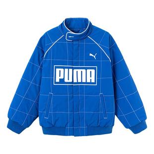 PUMA彪马男童羽绒服新款秋冬装中大儿童保暖厚夹克赛车棒球衣外套