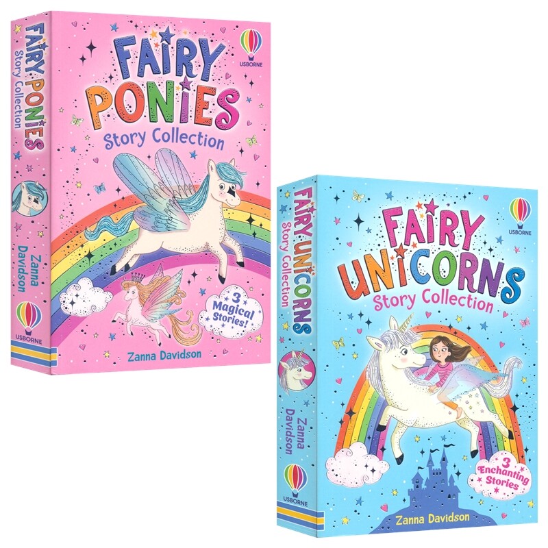 Fairy Ponies/Unicorns Story Collection 精灵小马与独角兽故事集 魔法童话主题 粉彩精美插图 初级章节书 英文原版进口儿童图书