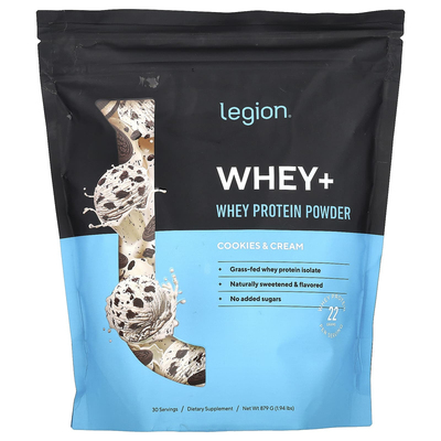 Legion Athletics,乳清+，乳清蛋白质粉，荷兰巧克力味，1.91 磅8