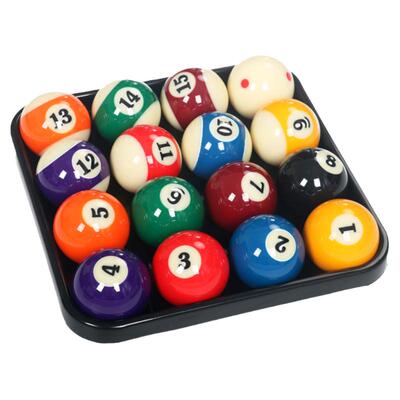 黑八水晶台球子美式十六彩