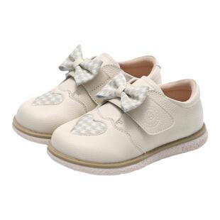 泰兰尼斯meta春秋季女童可爱公主皮鞋儿童鞋软底宝宝蝴蝶结单鞋子