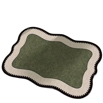 地垫复古法式卫生间浴室门口防滑垫吸水垫子硅藻泥家用脚垫淋浴房