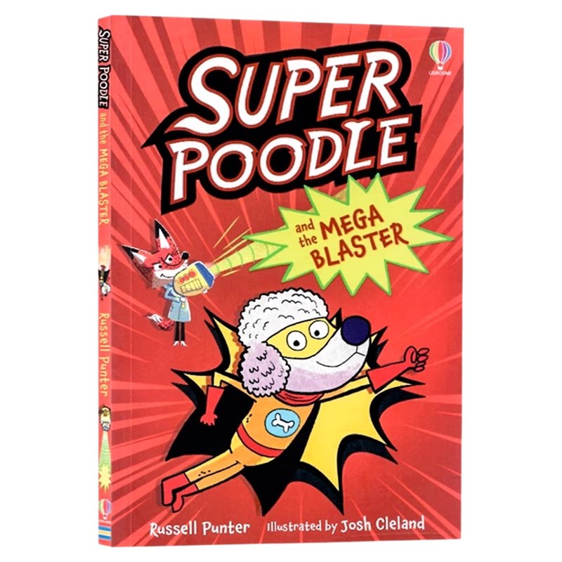 Usborne出品 解谜故事 超级贵宾犬 英文原版绘本 Superpoodle and the Mega Blaster 儿童益智故事书 激发想象力与创造力 全彩插画