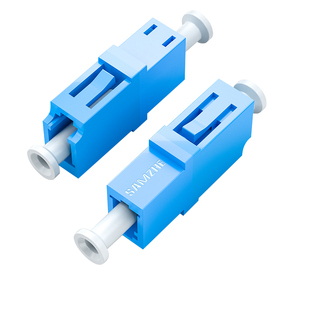 山泽光纤适配器电信级LC-LC单工光钎跳线对接头耦合器 法兰盘尾纤冷接转接头连接器圆转方SC-FC-ST延长转换器