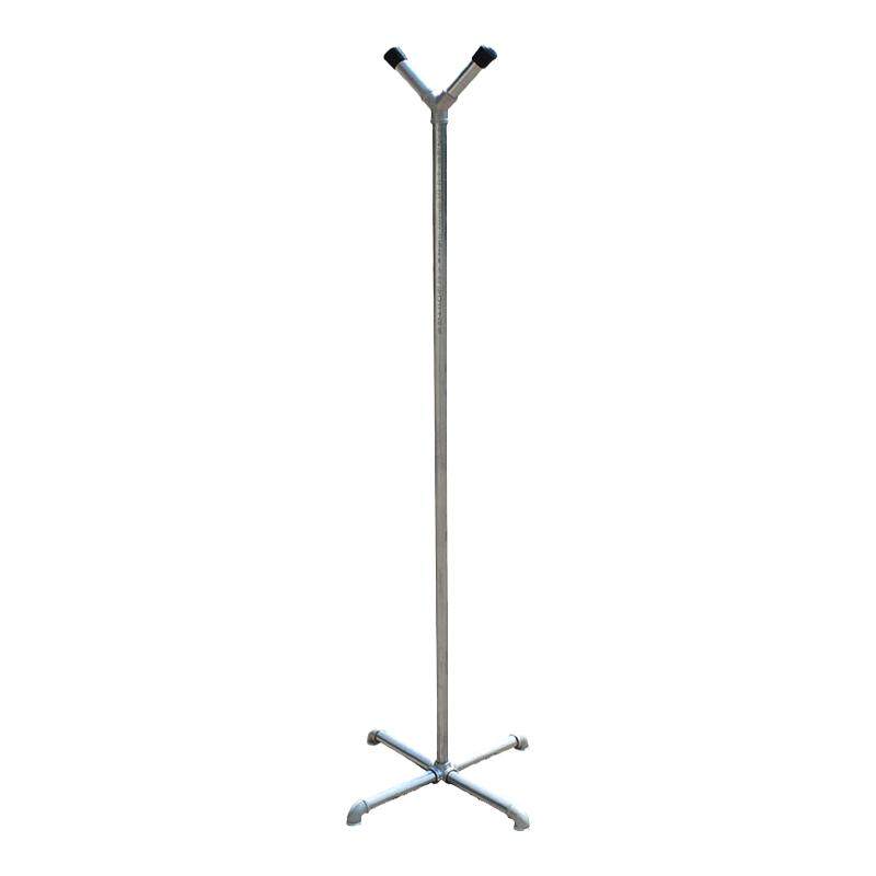 水管晾衣架置地多功能架镀锌钢管晾晒架阳台晒被子架落地单双杆架