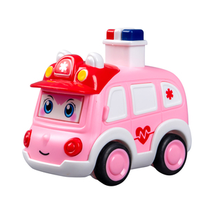 儿童按压警车救护车消防工程车小汽车玩具1一2男孩小女孩3岁宝宝4