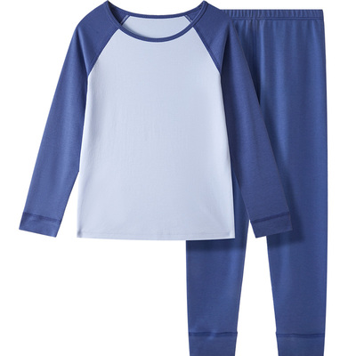 euv男童插肩袖全棉秋衣秋裤