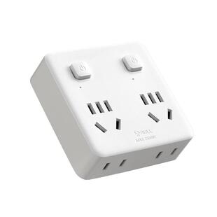 公牛插座转换器排插一转二多孔家用独立开关面板多功能扩展分插器