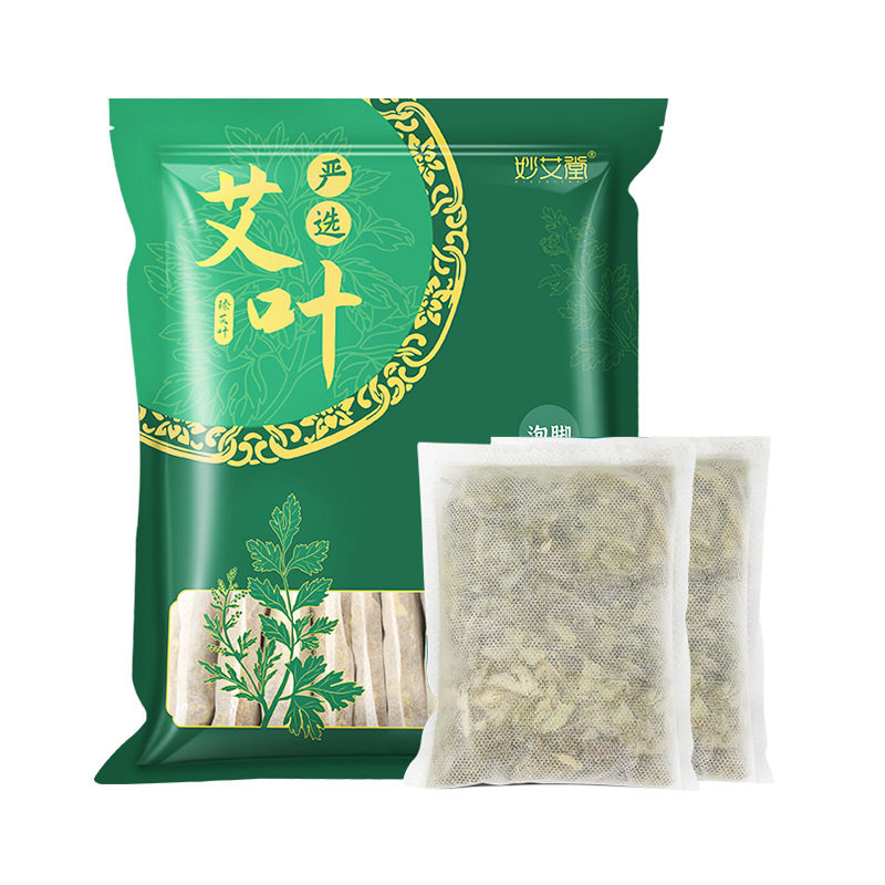 600g艾草艾叶 端午采摘袋装南阳艾草叶干艾叶泡脚艾草包厂家批发