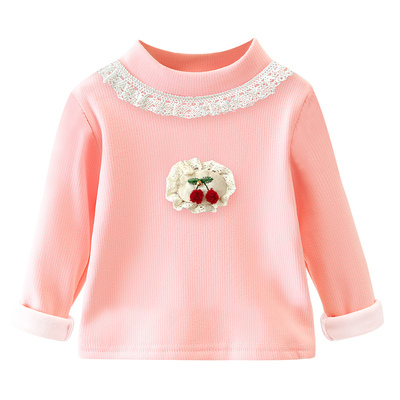 女童加绒打底衫秋冬款