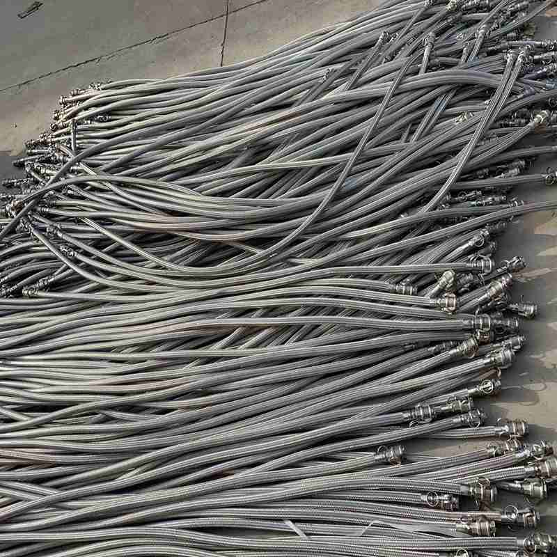 304不锈钢波纹管 快速接头式金属软管 油罐车卸料管4分6分1寸