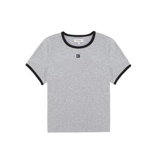 GUESS女士舒适高弹针织圆领短袖T恤-W5PP78K2Q40