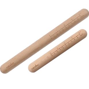 法焙客榉木擀面杖带刻度实木擀面棍饺子皮压面棍烘焙工具20cm30cm