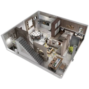 3d效果图家装设计房屋cad出图室内效果图设计图装修效果图制作