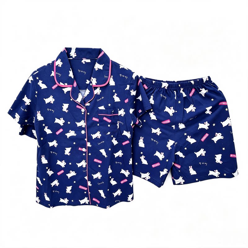 短袖开衫+裤装两件套装家居服