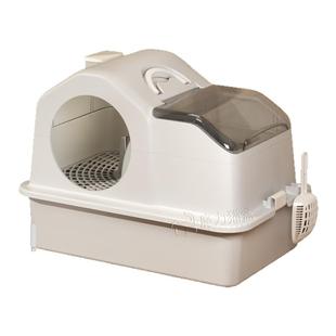 猫砂盆走廊式全封闭防外溅除臭猫沙回廊特大猫咪屎盆超大号猫厕所