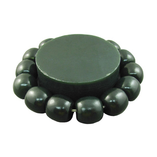 新疆和田玉塔青手串男士正宗青玉珠串天然玉石老形珠男女手链鉴定