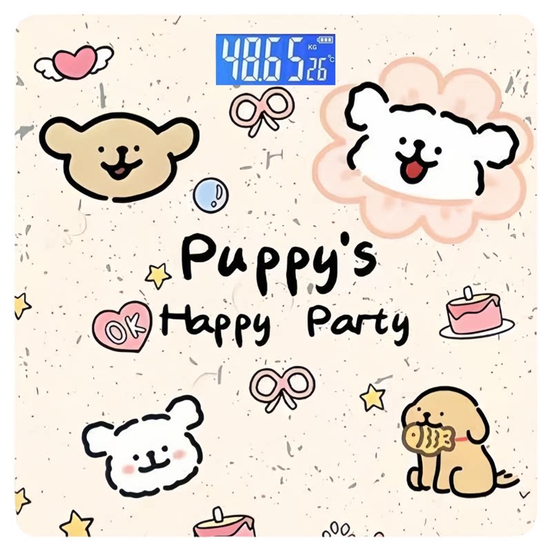 蓝牙充电精准卡通体脂秤