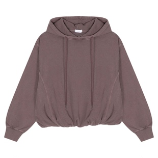 LOWRYS FARM卫衣女2025冬季新款棉质日常简约宽松连帽上衣581280