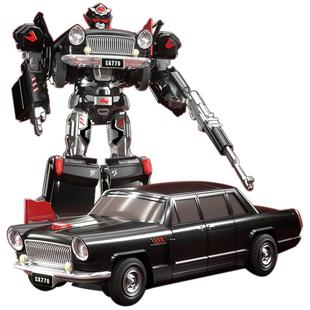 正版力将机器人变形玩具变型金刚红旗H9汽车特警机甲儿童男孩6岁3