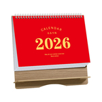 2026年台历创意简约办公月历定制桌面摆件可爱打卡小日历本计划本简约ins风日历马年工作记事台历本