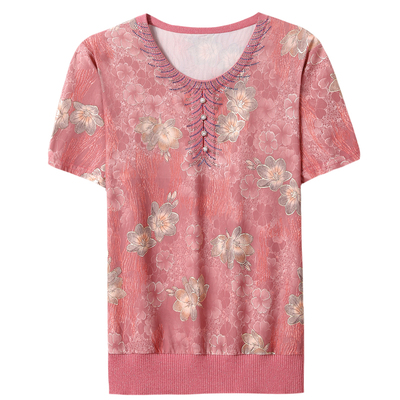 T恤时尚桑蚕丝厂家亏本跑量