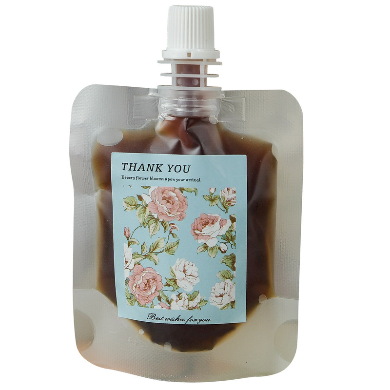 浓缩咖啡液分装袋一次性冷萃冰滴打包袋透明磨砂密封液体吸嘴袋