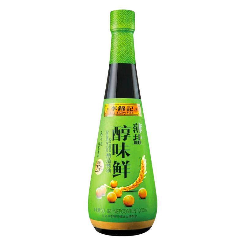 李锦记薄盐醇味鲜500ML
