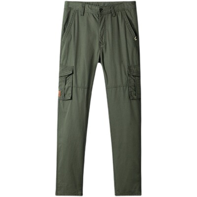 纯棉工装裤男宽松直筒有薄款厚款