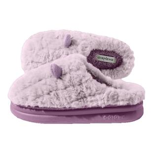 2025新款厚底棉拖鞋女士家居室内冬季毛绒保暖防滑踩屎感毛拖女款