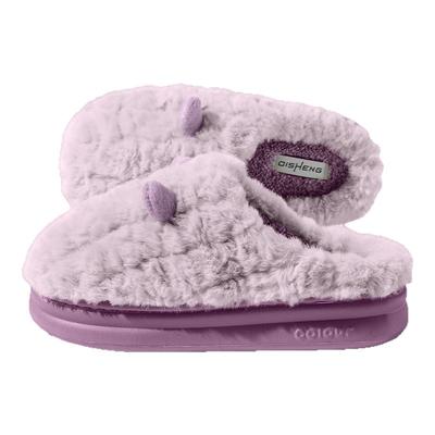 2025新款厚底棉拖鞋女士家居室内冬季毛绒保暖防滑踩屎感毛拖女款