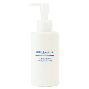日本muji无印良品轻薄型防晒乳液防晒霜啫喱SPF50+/PA++++ 150ml