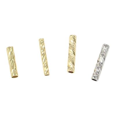 18K厚真金批花直管车花管