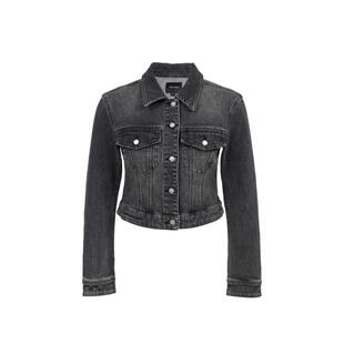 绫致Vero Moda短外套2026春季新款正肩水洗短款修身牛仔外套