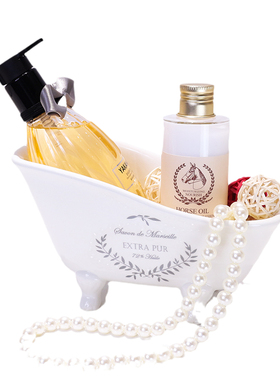 样板房卫浴摆件迷你浴缸软装饰品