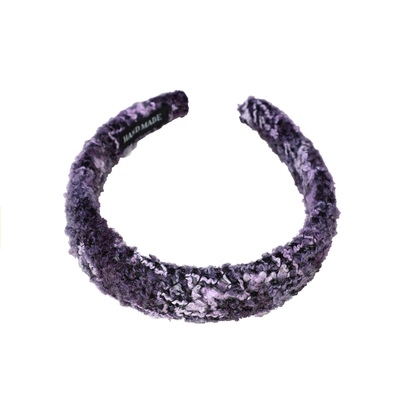 Ellazhong紫色发箍小众复古发饰