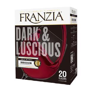 FRANZIA芳丝雅浓郁红3L盒装半甜红葡萄酒聚餐送礼红酒