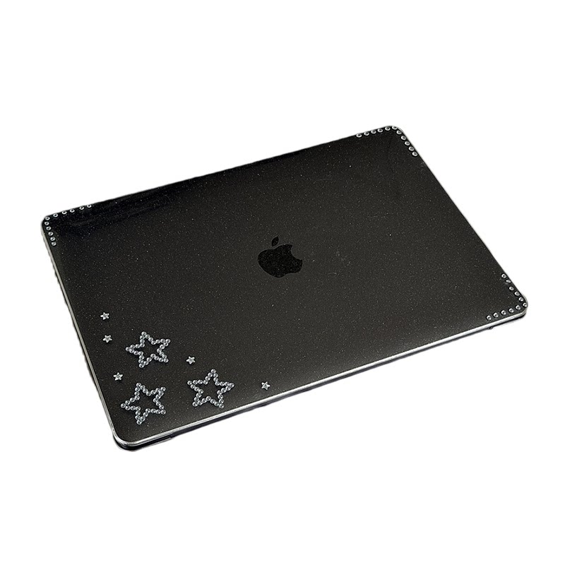 寻壳适用银色立体钻石星星macbookair保护壳13Pro满天星case苹果笔记本电脑保护套neo外壳pro硬macpro14寸13M