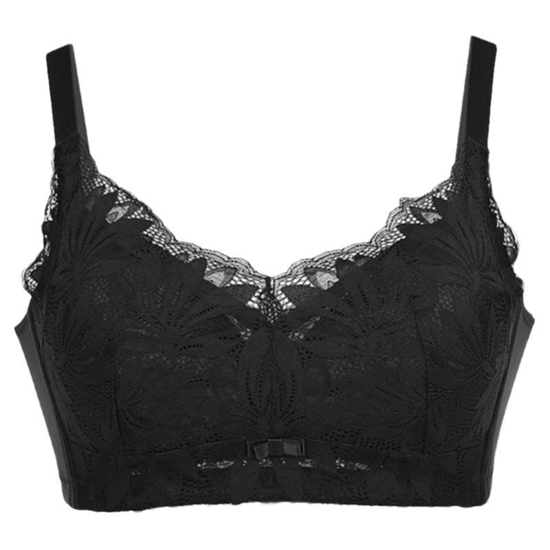 内衣女无钢圈大胸显小文胸罩大码聚拢调整型收副乳防下垂夏季薄款
