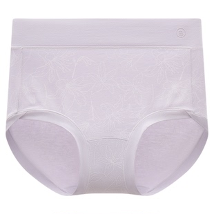 松山棉店松山棉店大码女士三角裤7A抑菌加高加宽腰边全包臀内裤女