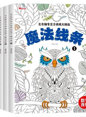 魔法线条数字连线游戏画画本