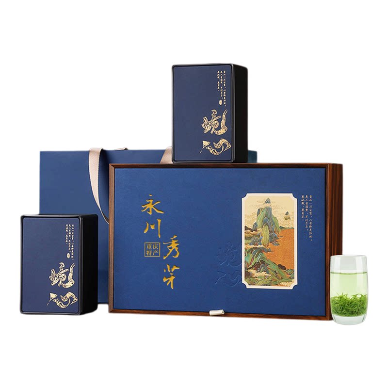 永川秀芽高档礼盒装重庆特产茶叶送礼2026新茶礼品盒送长辈送客户