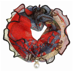 百变围脖春秋薄款百搭纱巾女套头丝巾防晒面纱围脖护颈小脖子围巾