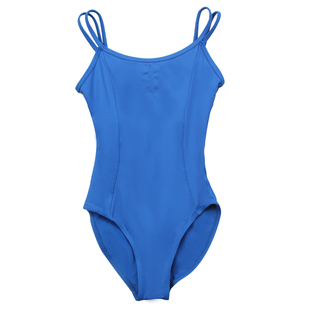 青青之舞 | 奶丝双吊带拼纱网连体服 芭蕾舞蹈紧身亲肤透气练功服