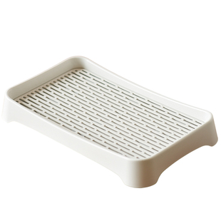 肆月水杯托盘家用放茶杯的沥水盘滤水茶具盘子长方形茶水杯子茶盘