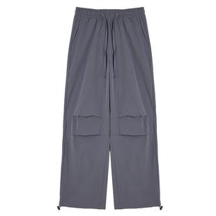 回力工装裤女夏季新款冰丝休闲冲锋运动裤登山裤小个子灰色裤子女