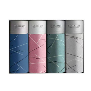 雅鹿纯棉男士内裤男平角裤抗菌透气四角裤青年学生底裤全棉短裤头