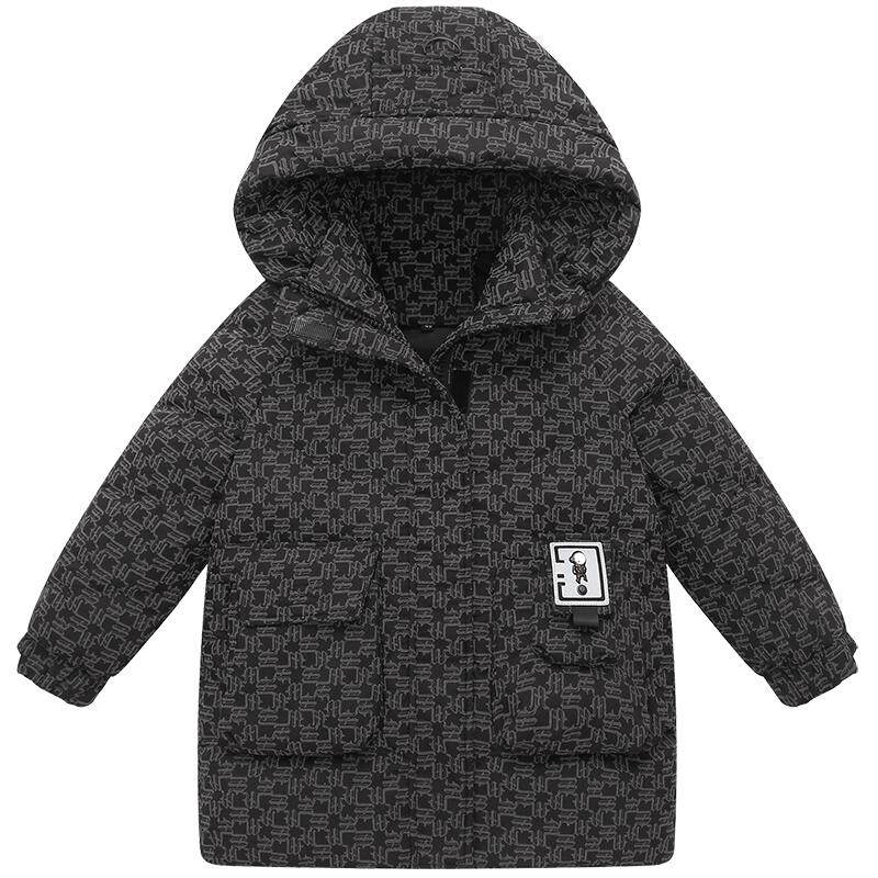 女童羽绒服中长款外套反季
