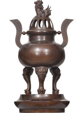 古铜色五供套装大号黄铜