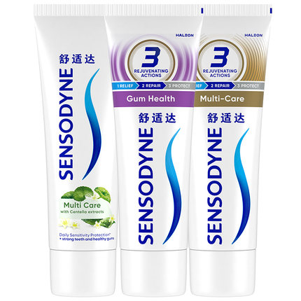 舒适达抗敏感牙膏多效臻护草本牙